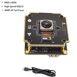 48MP Ultra HD FF/ Fast Autofocus USB Camera Module 8000*6000 UVC Free Driver USB Webcam for Document Scan,Industrial Inspection