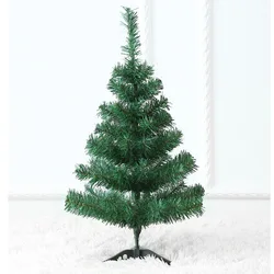 Albero di Natale da 60 cm Decorazione natalizia Piccolo albero in PVC Forniture per la casa Natale Verde Rosa Bianca Neve Decorazione del desktop Ornamento