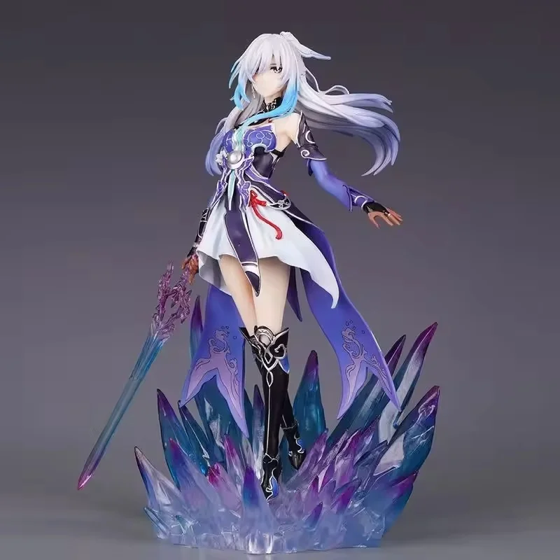 In Stock Anime Honkai Star Figure Rail Jingliu Figurine Gk Jingliu Action Figure Beautiful Girl Game Collectible Xmas Model Toys