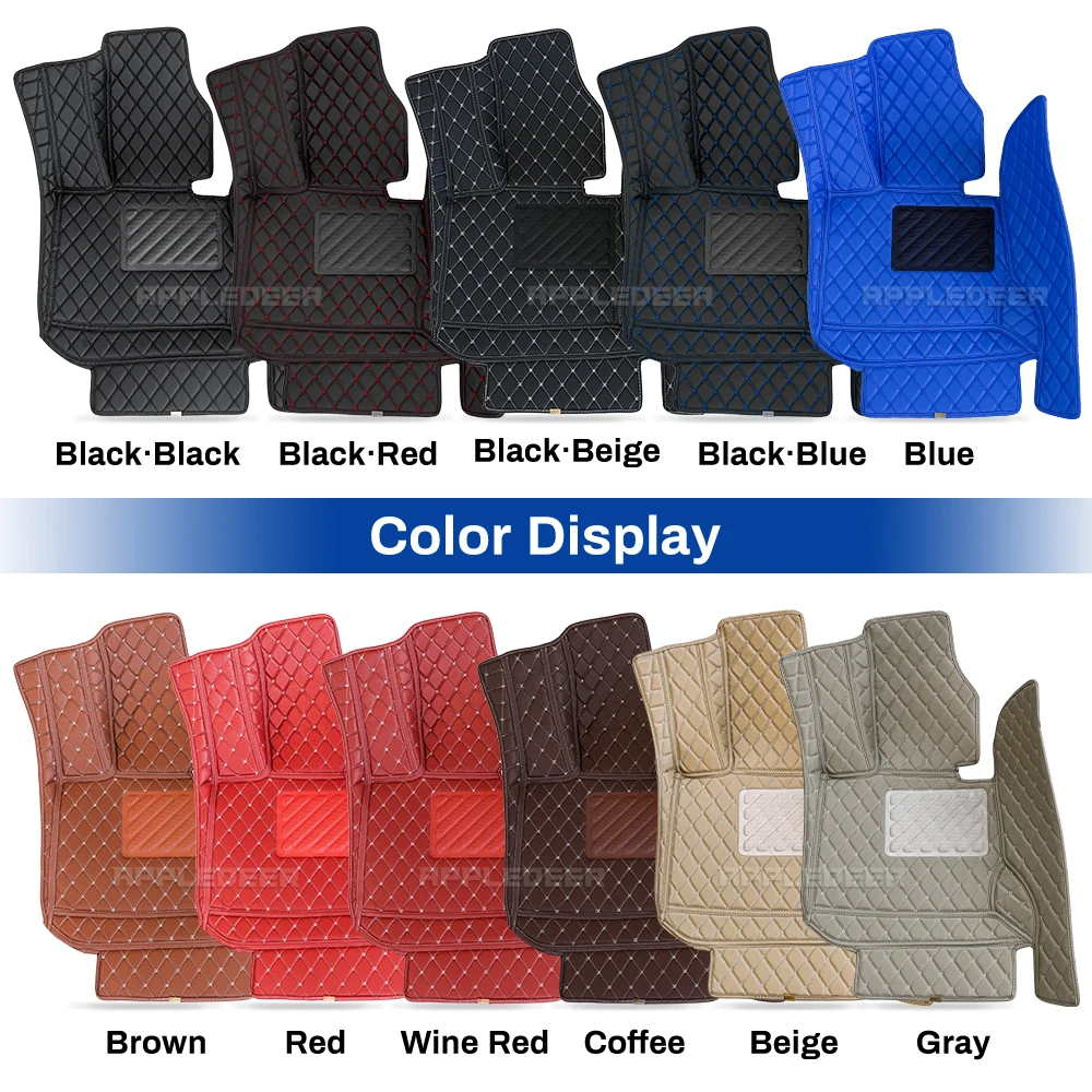 Car floor mats for  Volkswagen TIGUAN 2007-2022 2021 2020 2019 2018 2017 2016 2015 Custom Trunk Mat Auto foot Pads carpet cover