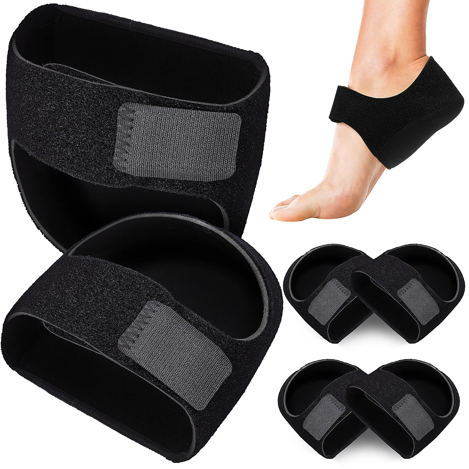 

3 Pairs Heel Protector Plantar Fasciitis Pads Cups Cushion Sponge Composite Cloth Protectors Spur Relief Products