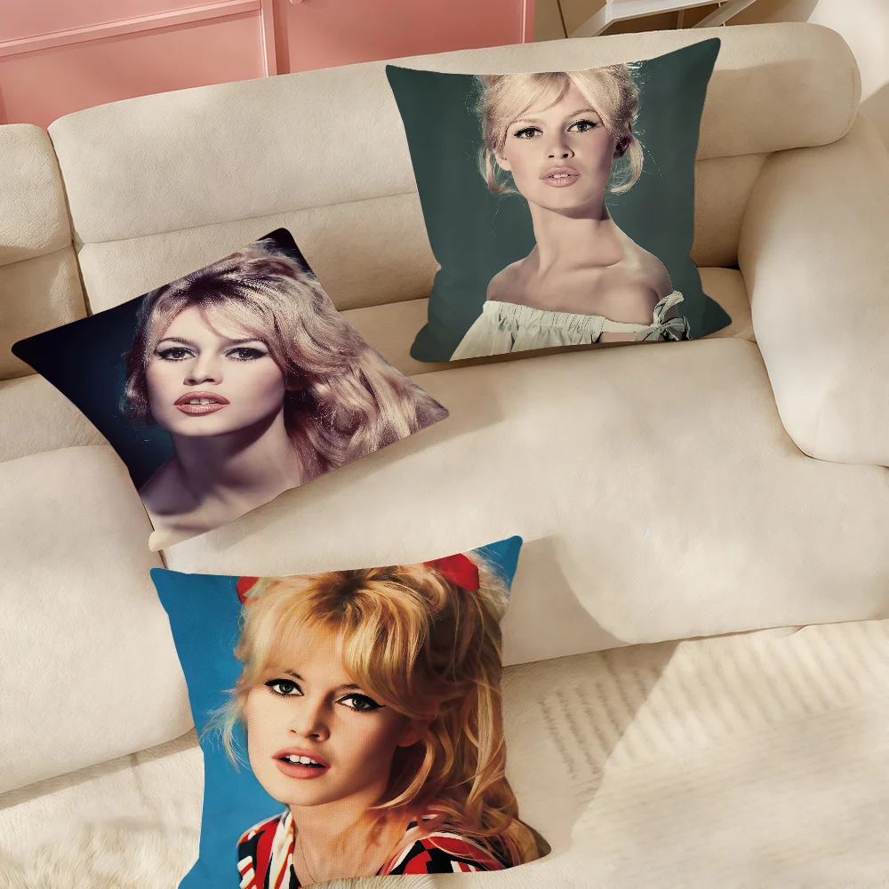 Funda de almohada B-Brigitte B-Bardot-S adecuada para dormitorios, salas de estar, coches, decoración del hogar