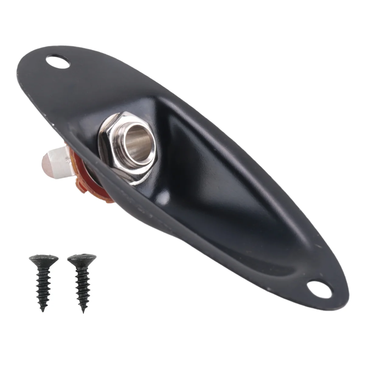 A57T Schwarz Boot Stil 1/4 zoll Gitarre Pickup Ausgang Eingang Jack Steckdose Für Fd Strat Gitarre