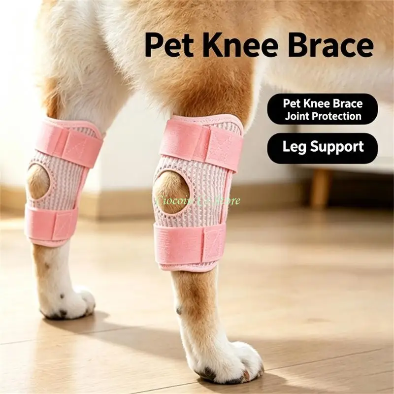 X90F Breathable Dog Sleeves Protectors Mesh Joint Support Wrap for Outdoor Indoor