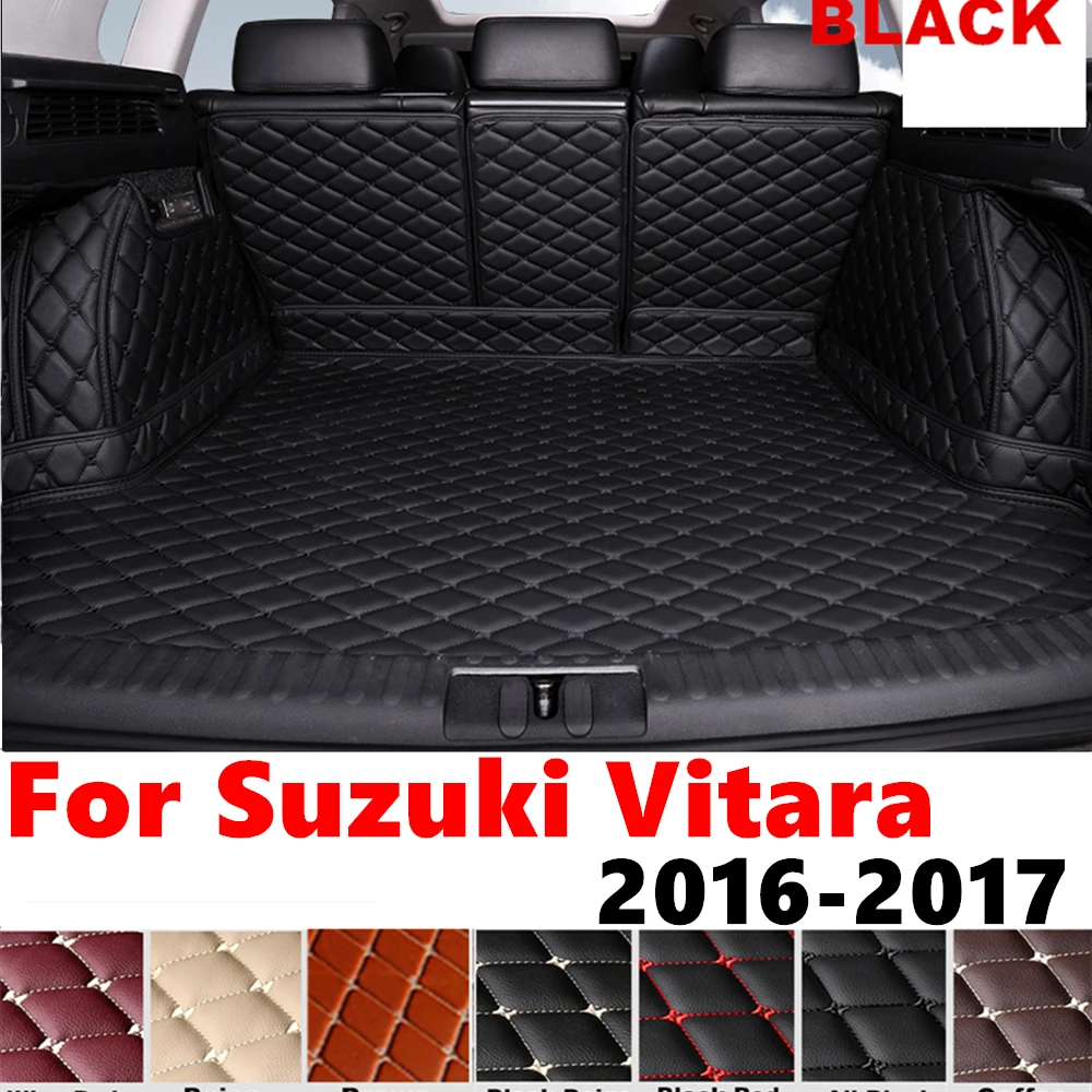 Full Set XPE Car Rear trunk mat for Suzuki Vitara 2017 2016 Cargo Liner Protect Cover Tail Boot luggage Pad Carpet Interior Part