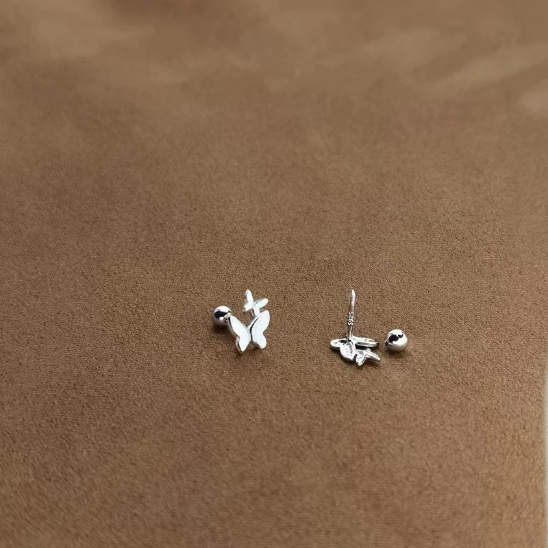 Kpop Mini Minimalist Butterfly Fairy Shiny Exquisite Aesthetic Ear Bone Clip Earrings for Women Egirl BFF Jewelry
