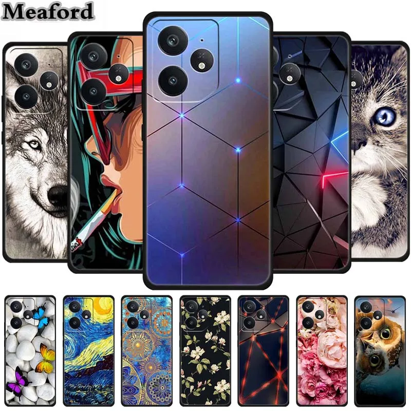 For Realme Neo7 5G Case Animals Soft Silicone TPU Phone Cases Back Cover for Realme Neo 7 RMX5060 Wolf Fashion Protective Fundas