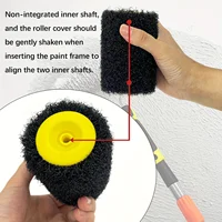 1pc 4-Inch Drywall Texture Roller Brus With Home DIY Painting Tool Durable Plastic Roller Brush For Smooth Ceiling Wall Surfaces 4