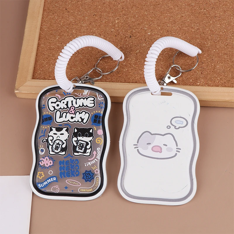 Creative Design Kpop Photocard Holder Keychain Photo Sleeves Bus Card Student Card Case Photo Protector