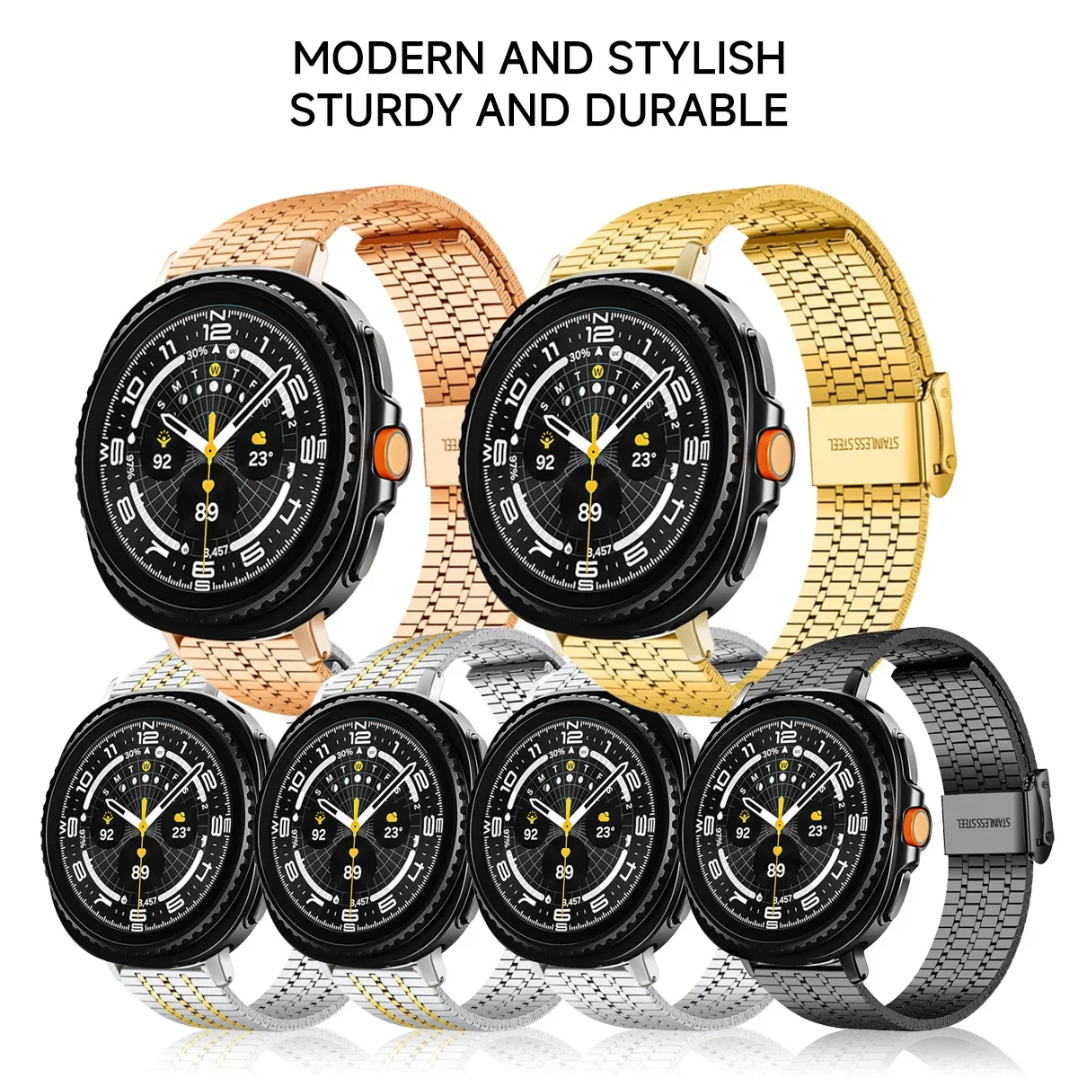 Metal Band for Samsung Galaxy Watch 8 40mm 44mm Ultra 2 Correa Stainless Steel Strap for GALAXY Watch 8 Classic luxury Watchband