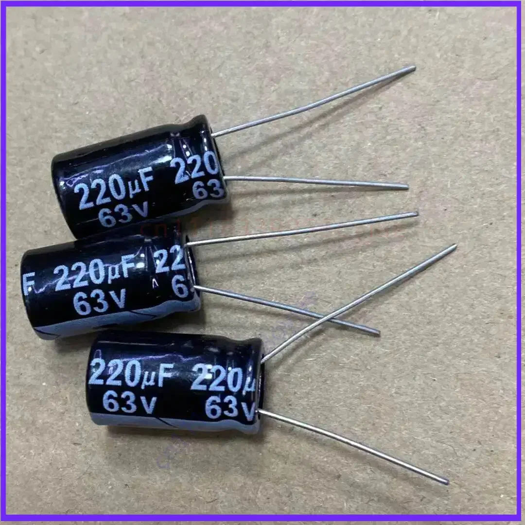 Condenser for 63V 220UF Electrolytic Capacitor   50pcs