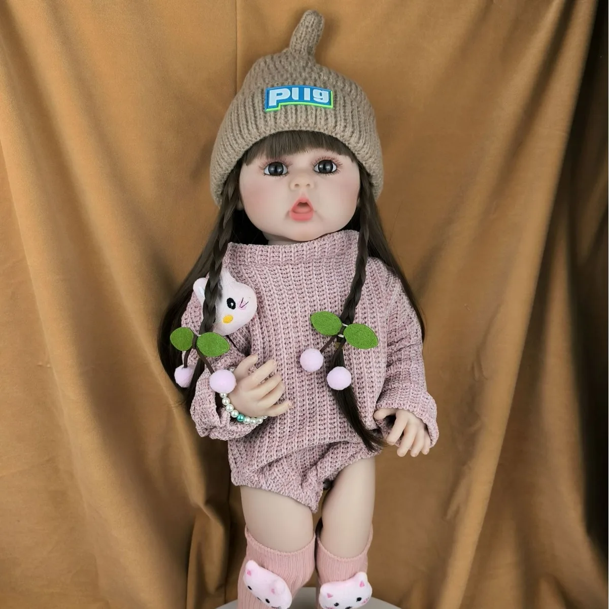 

Reborn Doll Simulation Doll 55cm 22 inch Enamel Doll Silicone Doll