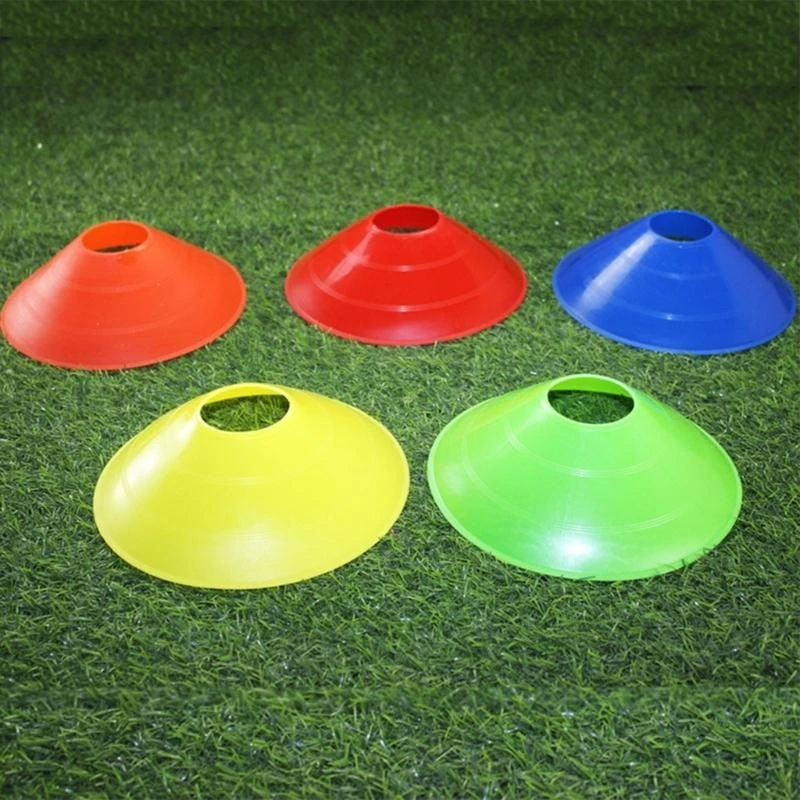 50 PCSサッカーディスクコーン厚いディスクコーンバッグとホルダー付きサッカーコーン