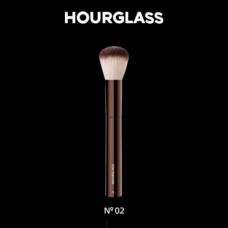 

Hourglass- No.2 Makeup Brushes Foundation Blush Soft and Skin-friendly Fiber Hair Fashion Design Single Face Brush High Quality