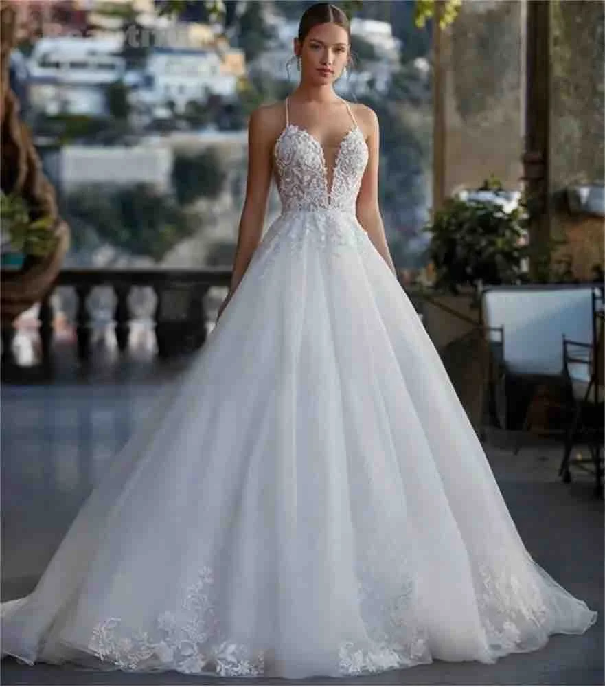 Vestido de casamento simples para mulheres, ombro de fora, mangas com flores, linha a, cetim, vestido de novia branco dividido, vestido de noiva personalizado