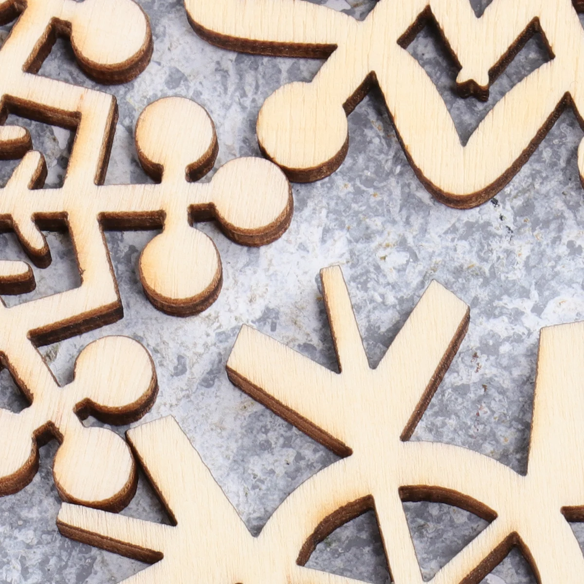 

10 Pcs Wooden Snowflake Ornaments Decor Decorations Christmas Cane Hanging Snowflakes Pendant Cartoon