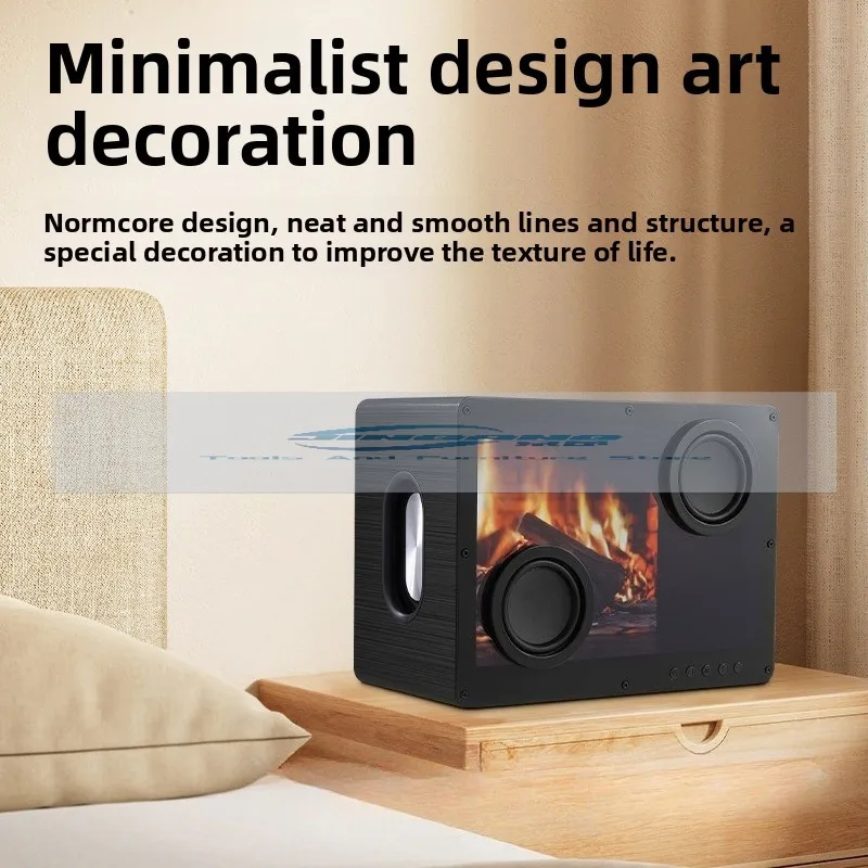 مكبر صوت شفاف كلمات عائمة مكبر صوت بلوتوث لاسلكي يتم توصيلها في غطاء خلفية بطاقة TF #3