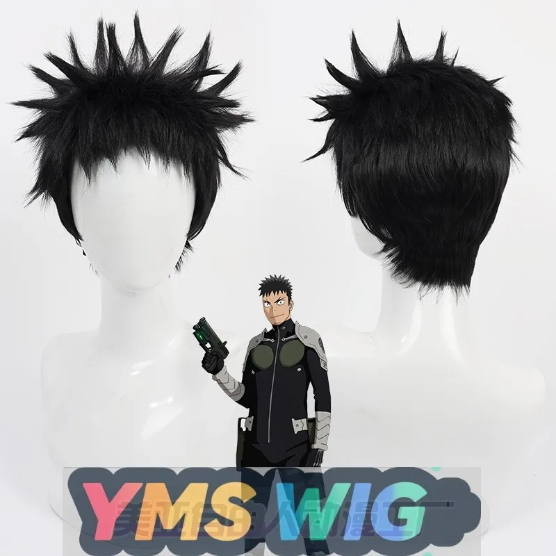 

【YMS WIG】Monster No. 8 Hibi No Kafka Cosplay Wig Black Short Cut With Fluffy Top