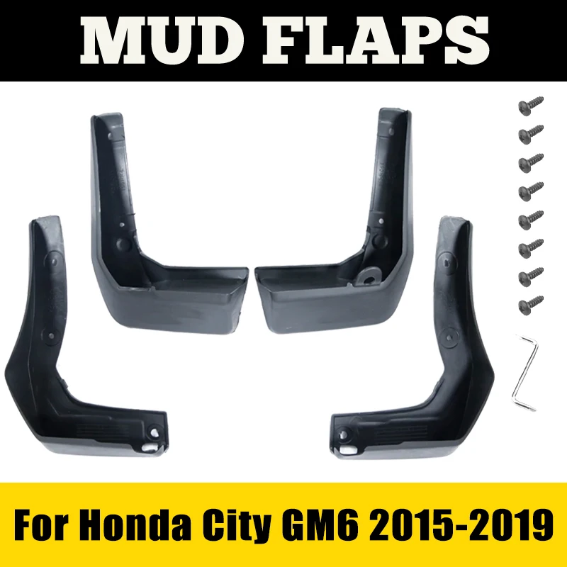 

Mudguards For Honda City GM6 2015 2016 2017 2018 2019 4pcs Fender Mudflap Mud Guard Splash Flaps Car Accessories Auto ABS Auto