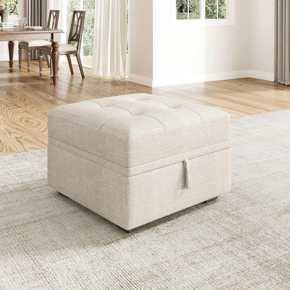 

ONBAY Modular Sectional Sleeper Sofa with Pull Out Bed, Ottoman for Sectional Couch, Beige