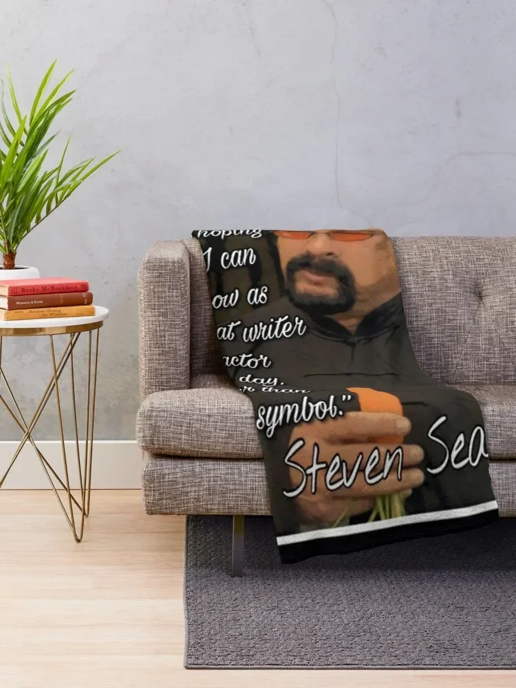 Steven Seagal Sex Symbol \t \t Throw Blanket Decorative Throw Luxury St Blankets