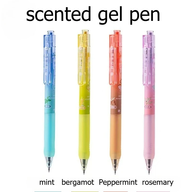 36pcs High Quality Scented Gel Pens for Writing School Stationery Wholesale Office Accessories Novelty Pens Study School Gadgets