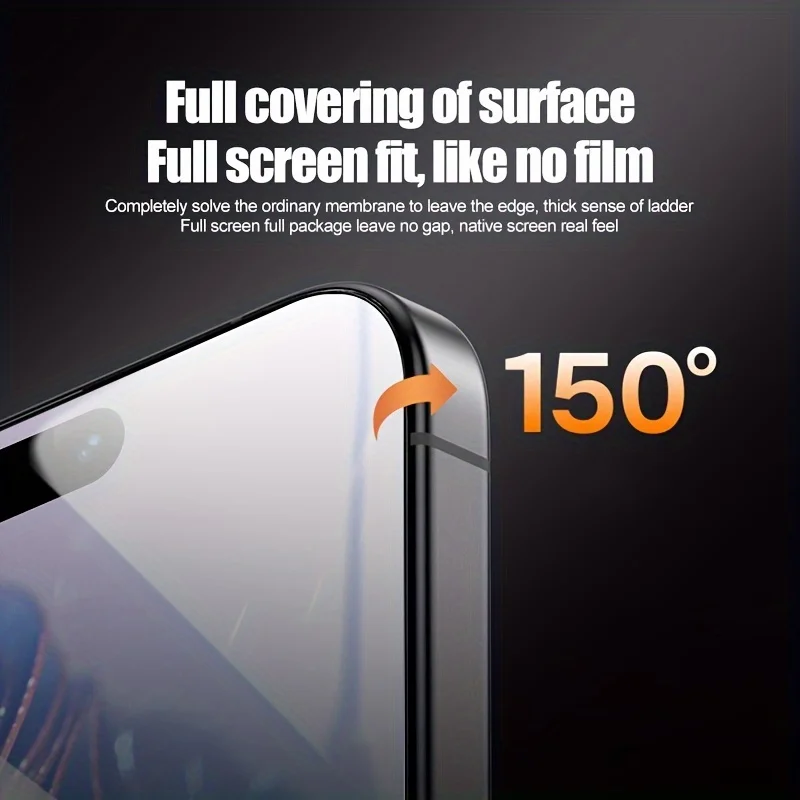 4 قطعة غطاء كامل واقي للشاشة من الزجاج المقسى لهاتف آيفون 11 12 13 14 15 16 Pro Max HD Clear 15 16 Plus XR XS Max Glass