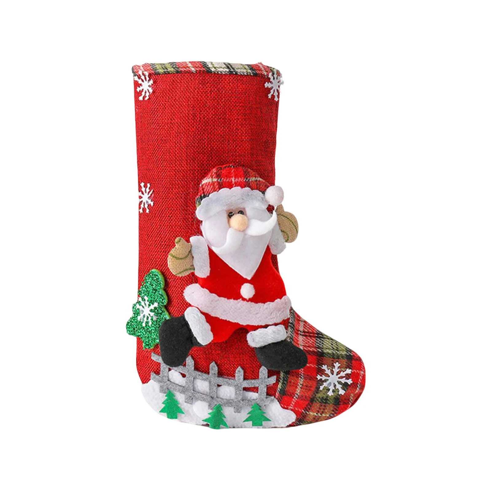 عيد الميلاد شخصية جوارب مهرجان جوارب شائعة الاستخدام هدية حقيبة عيد الميلاد حفلة الحلوى وجبات خفيفة حزمة جوارب شنطة هدايا #5