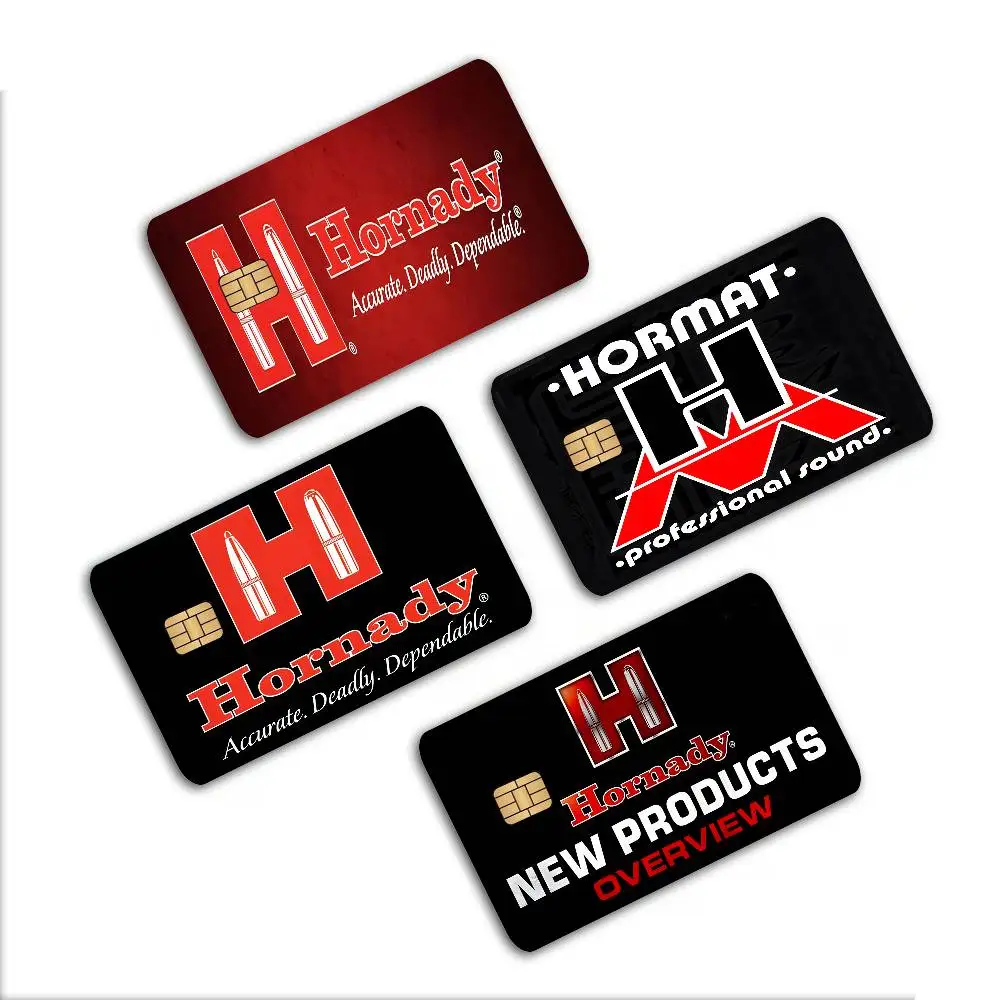 Hornady Logo Fashion Diy Credit Debit Card Sticker Party Sticker Decoration Waterproof Small Chip Card Skin Sticker