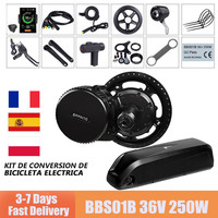 Bafang 250W Mid Motor 36V Electric Bike Conversion Kit 15Ah EBike Lithium Battery BBS01 BBS01B Bicycle Engine