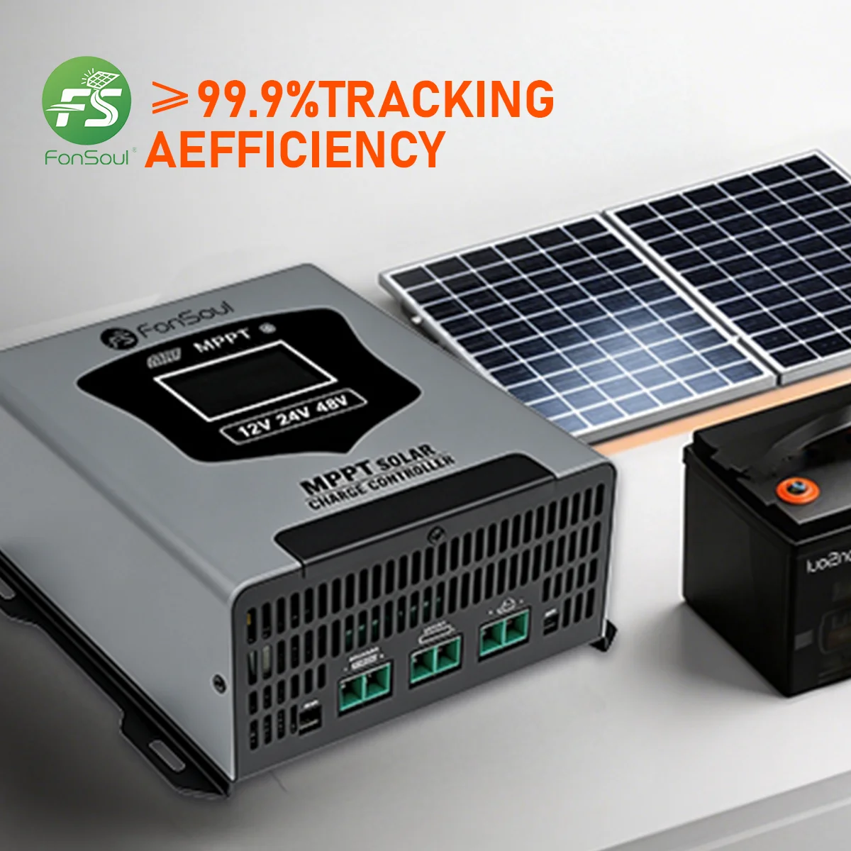 

Контроллер заряда солнечных батарей Fonsoul MPPT 30A 60A, макс. входное напряжение 180В, генерация энергии 12В 24В 48В, сенсорный ЖК-дисплей, интеллектуальное воздушное охлаждение