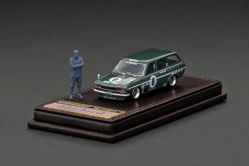 IG 1:64 510 Wagon Doll Version JDM Simulation Limited Edition Resin Metal Static Car Model Toy Gift