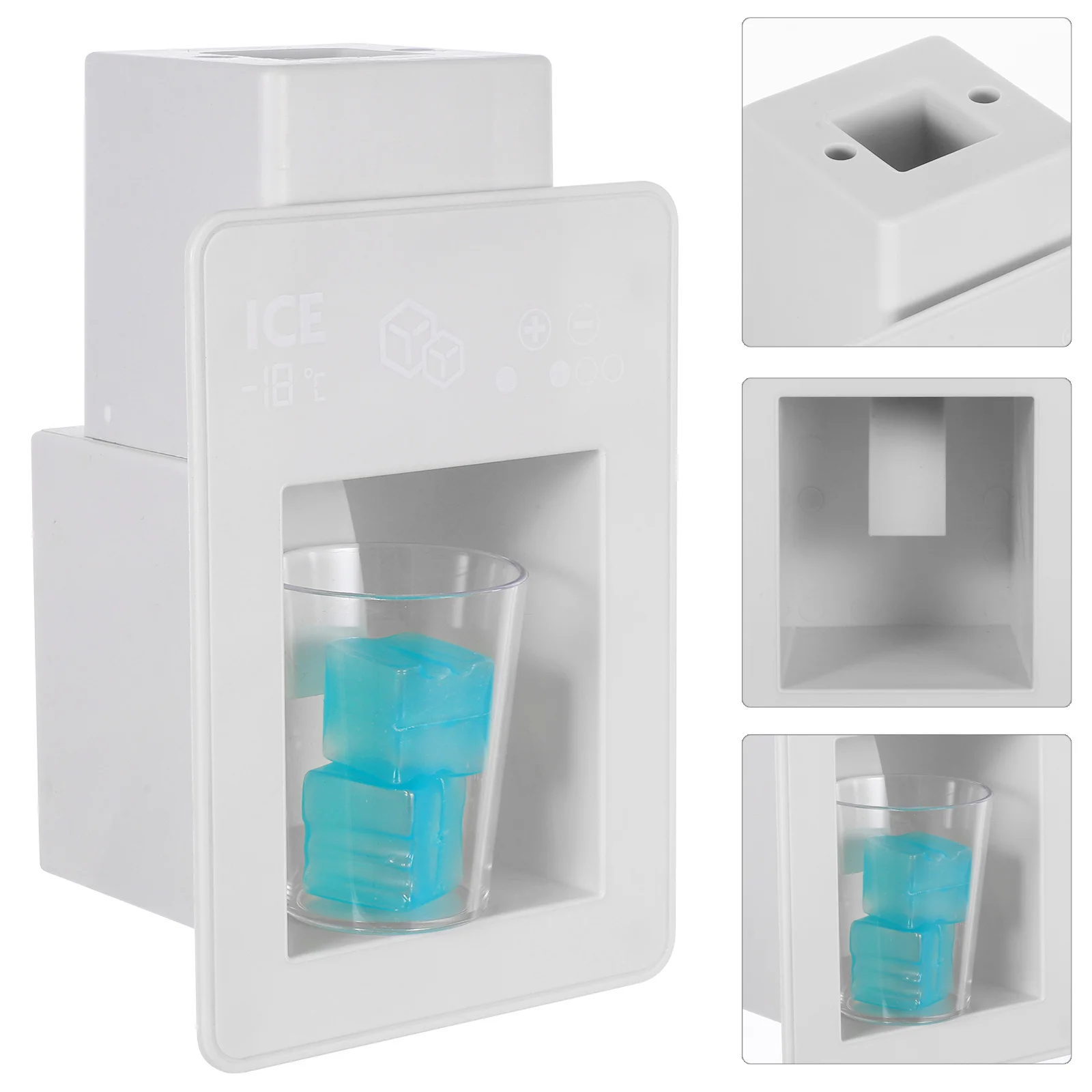 Juego de cocina para niños pequeños, máquina de hielo de aspecto realista, diseño funcional que mejora las capacidades cognitivas, 1 Juego