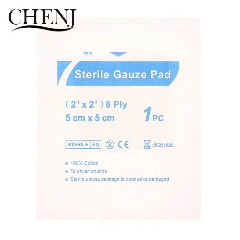 10Pcs Sterile Gauze Pads Combine Pad Trauma Pad Wound Dressing for Outdoor Camp Tactical First Aid Kit Accessories