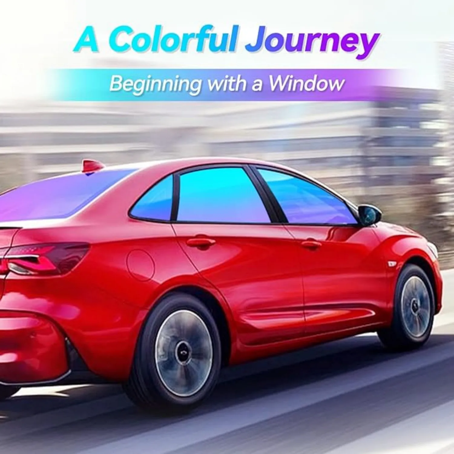 SKS 2.5mil Chameleon Auto Window Film Tinta Luce Viola 6099 Cambia Colore Pellicola per Antiriflesso e Protezione UV Prezzo di Fabbrica