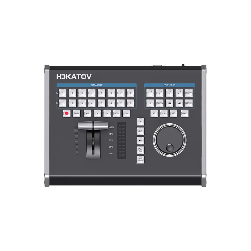 

JJTS KT-KD61Vmix Slow Motion Video Switcher 8 Channel T-bar Control Panel Broadcast-grade Multi-channel AVB Source Switching