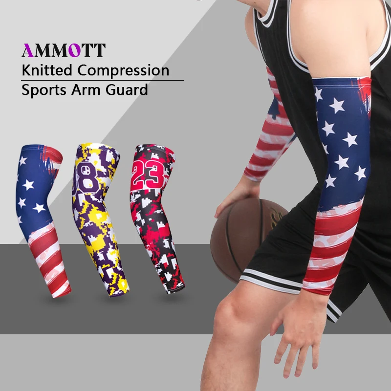 

1Pcs Cooling Arm Sleeve with USA Flag for Sports and Sun Protection,Unisex Sun Protection Arm Sleeve for Outdoor Sports