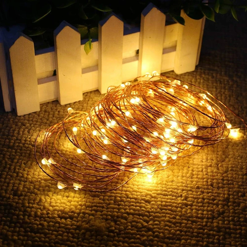 2pcs Solar String Fairy Lights Outdoor Path Garlands Lamp Patio Waterproof Christmas Wedding  Street Lights 100/300LED