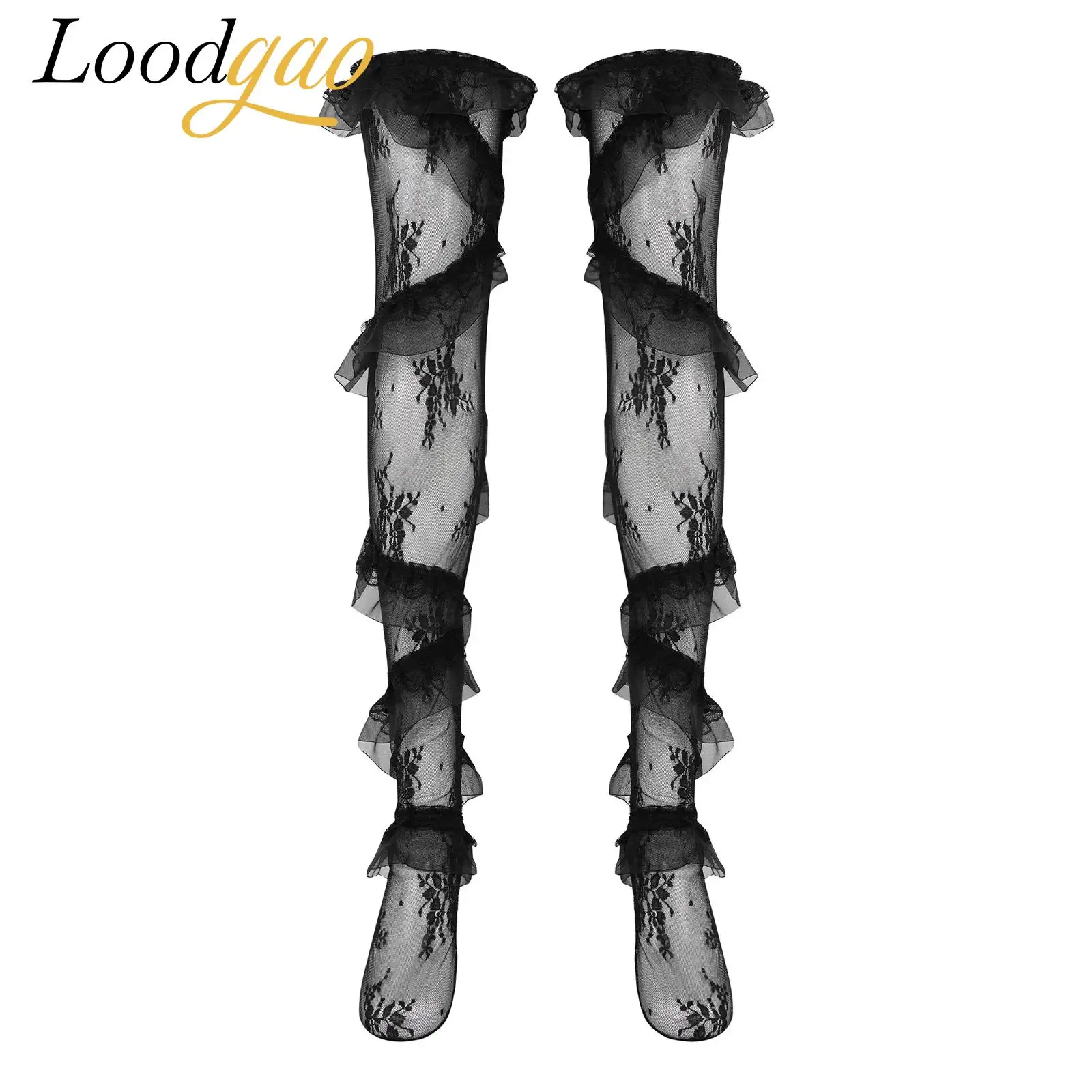 

Женские чулки для девочек: узорчатые сетчатые чулки-сетка до колена, ажурные гольфы с кружевом для костюмов