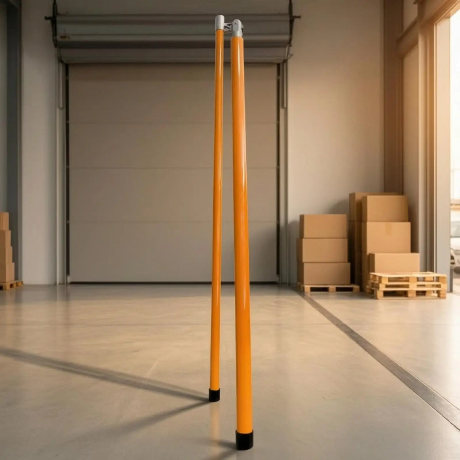 Insulated Telescoping Height-Measuring Rod Bright Orange Cargo Height Measuring Pole with Graduated Scale Retractable Portable
