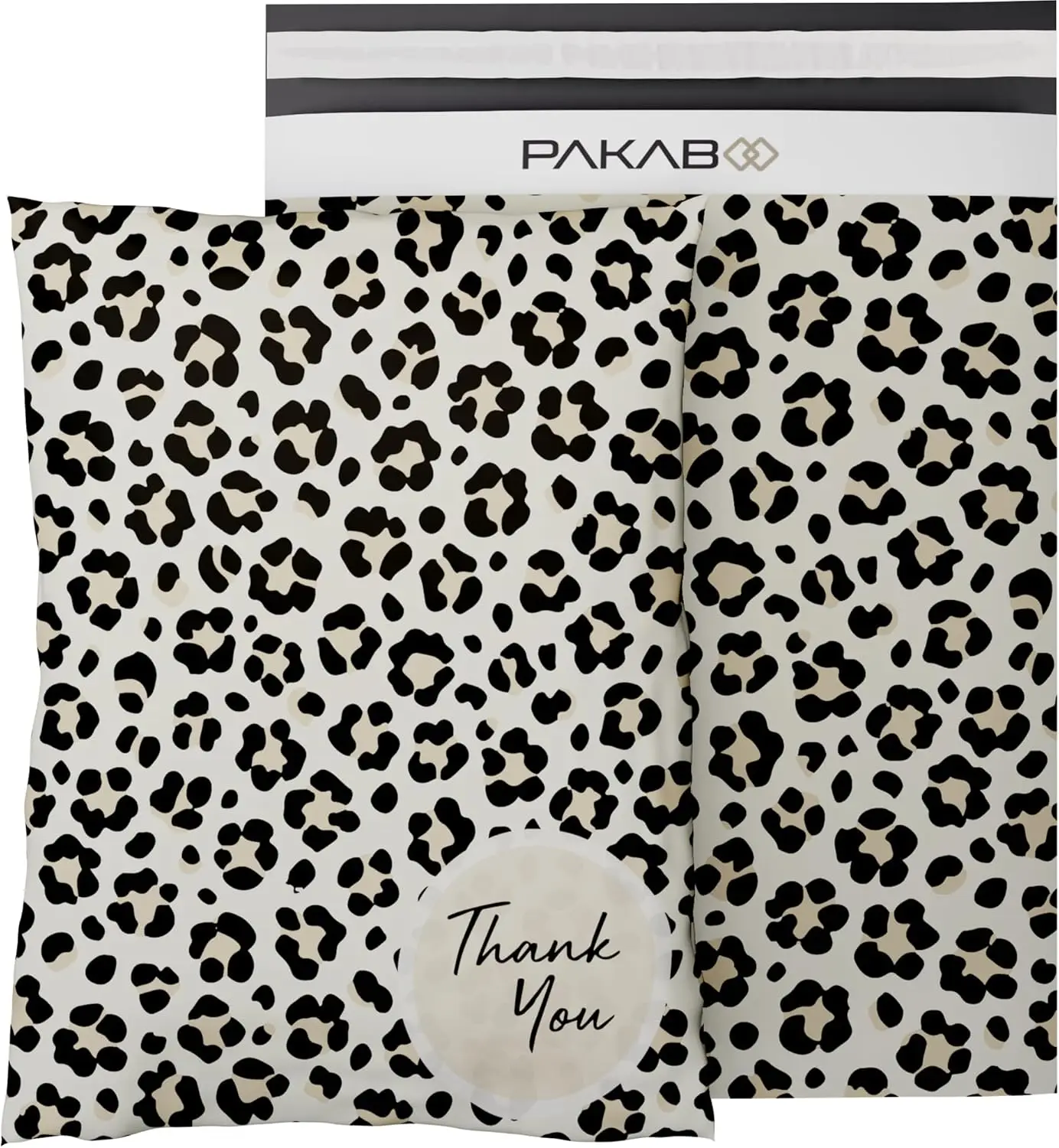 

Poly Mailer Shipping Bags 10x13 Inch, 100 Pack, Non-Padded Envelopes with Tamper Proof Self-Seal, Cheetah Print Packaging