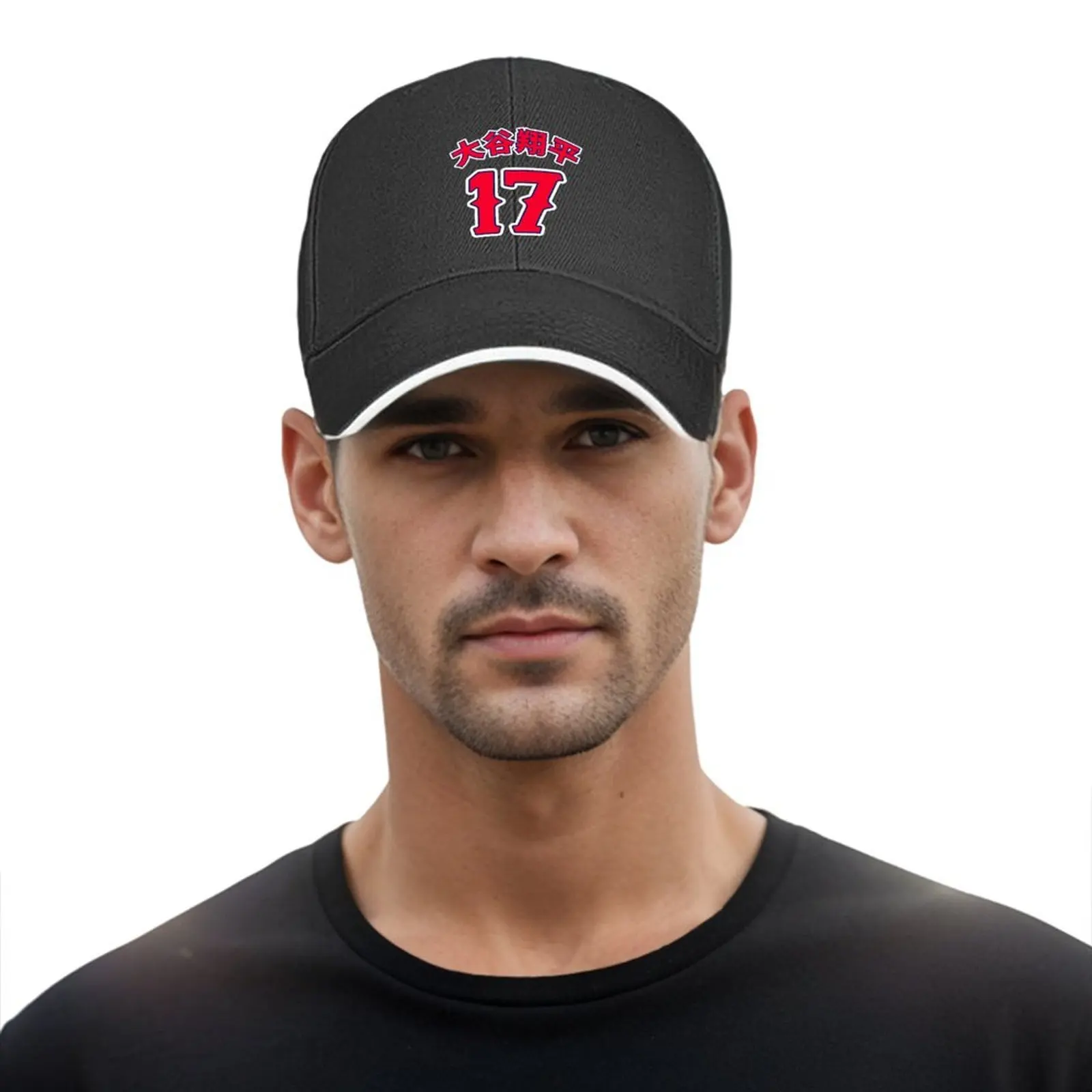 Kanji-Ohtani Shohei لقاعدة حمراء قبعة بيسبول قبعة صيد الشاي قبعة الحرارية قناع Sunhat النساء قبعات الرجال