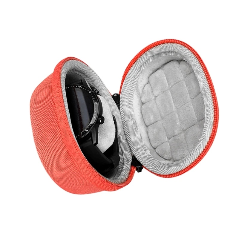 Travel Waterproof Single Watch Case EVA Zipper Jewelry Storage Box Container