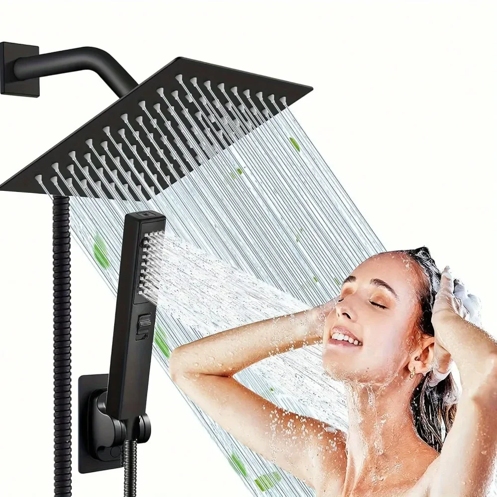 

Душевая система: 1 верхний распылитель, 1 переключающий клапан, 1 душевой шланг, 1 ручная лейка, 1 основание для душевой лейки, 2 водонепроницаемых уплотнителя.