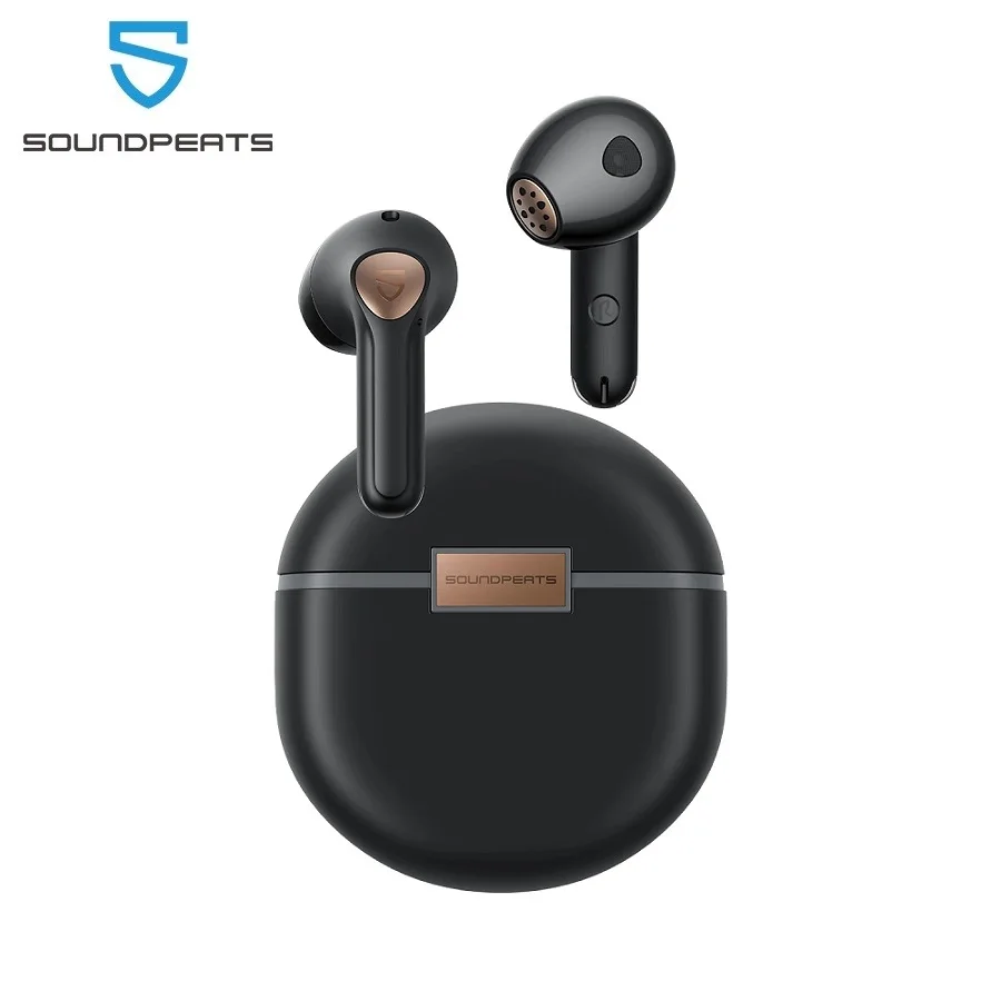 Soundpeats air4 lite Szikratávirát Távbeszélőkagyló hi-res Hang Bluetooth 5.3 eearbuds 6 mic, AI Parancskihirdetés Ribillió Mérséklés, multipoint Csatlakozódarab