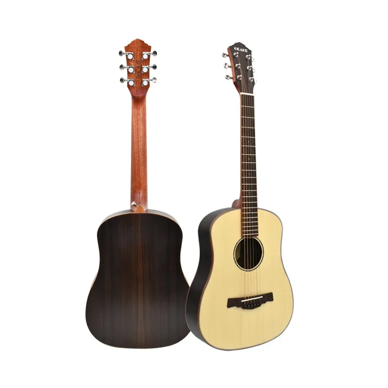 

Geake G-34A Высококачественная 34-дюймовая верхняя однотонная акустическая гитара Классический стиль Ель Палисандр Клен Красное дерево Оптовая продажа
