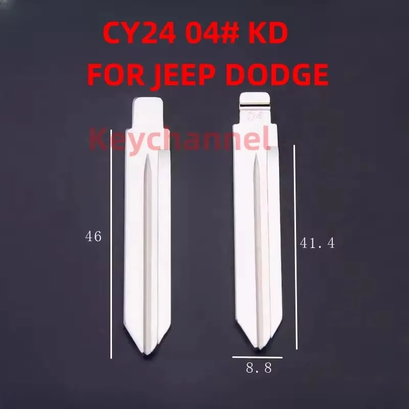 Keychannel 10PCS CY24 KD Key Blade 04# Car Key Blank CHR-15 for KEYDIY Xhorse Fob for Jeep Dodge Chrysler Mitsubishi Eagle NEON