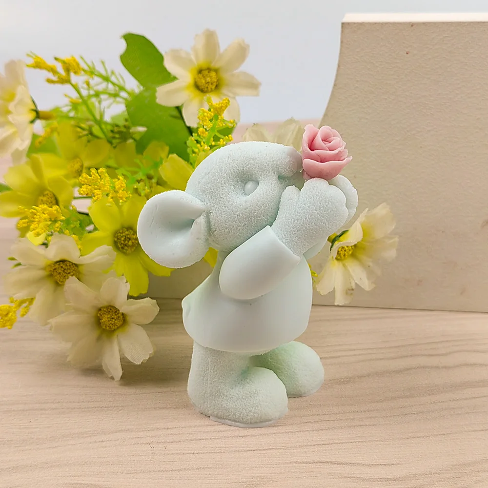 DIY Bunny Rabbit Mold, Hold Flowers, Animal Cake Making, Decoration Mould, Candle Clay Soap, Resin Molds, New