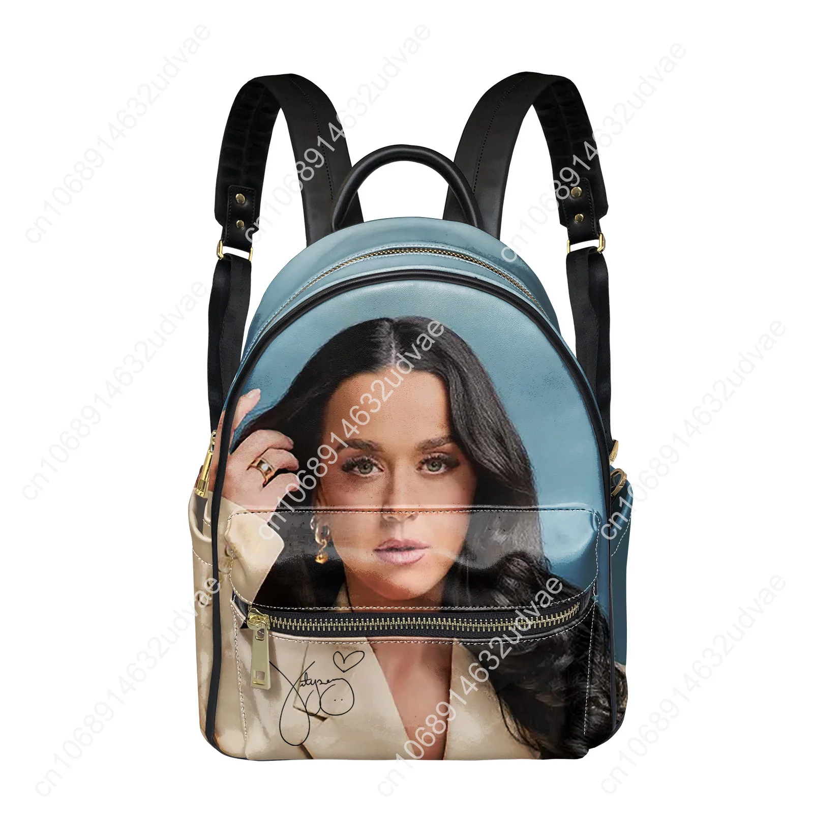 Katy Perry Backpack Womens Men Knapsack Personalized Text Image Double Shoulder Bag Business Bookbag Rucksack Gift Daypack