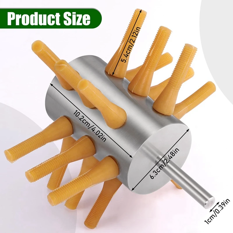 Chicken Plucker Drill Attachment Chicken Feather Removal Plucker Machine 18-Fingers